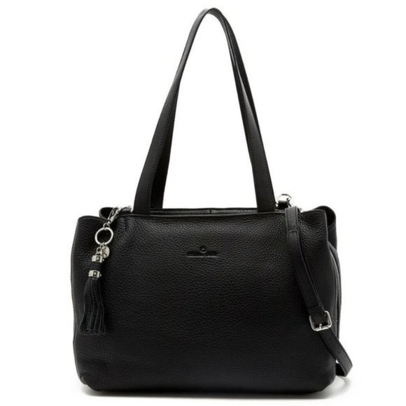 Celine Dion Large Mezzo Leather Satchel - Picture 1 of 9